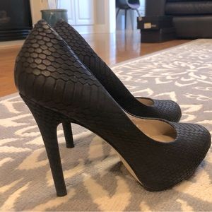 INC Lilly Black Pumps, Size 7.5M. 4” heel.